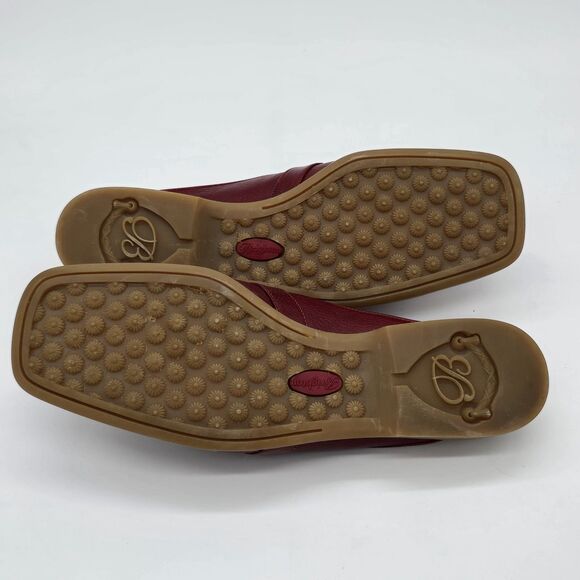 Brighton Lucy Red Gran Slides Southwestern Beads Strap Leather Italy Size 9M - Picture 8 of 8